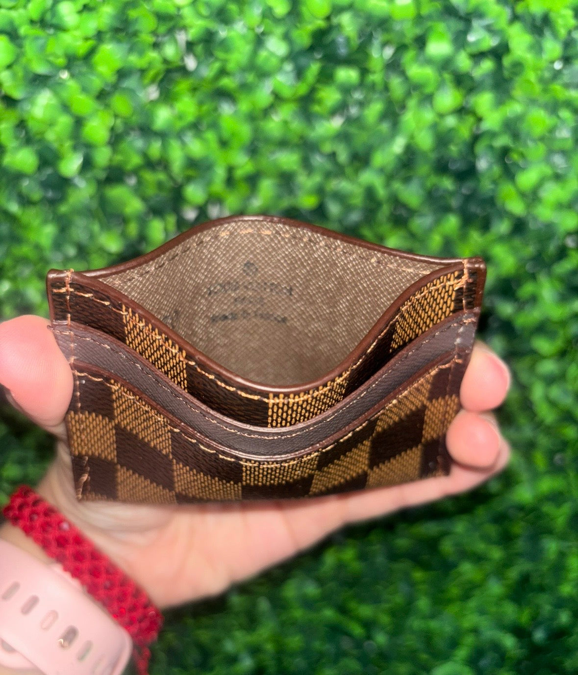 L V Cardholder Tarjetero Cafe