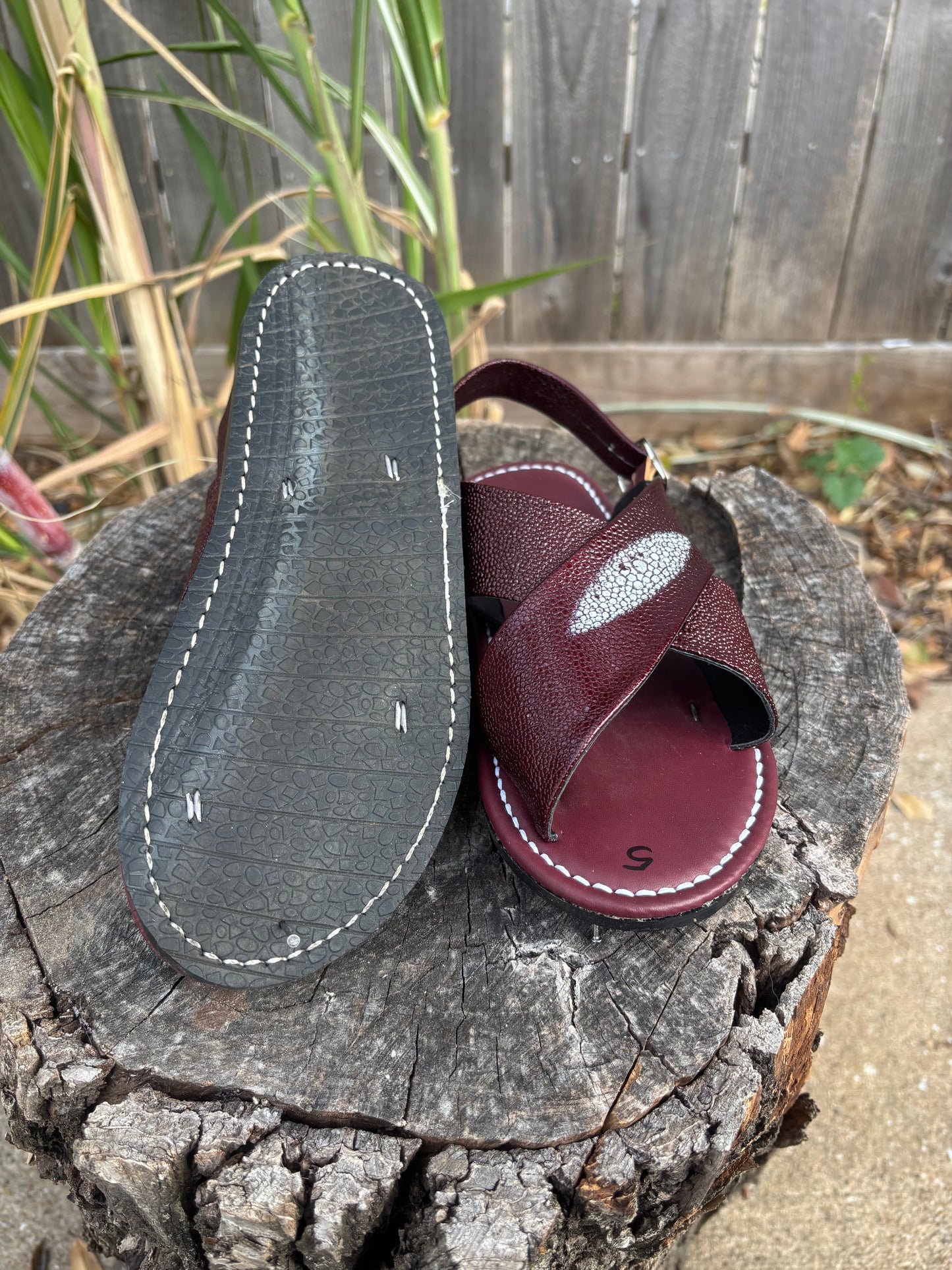 Huarache Cruzado Vino