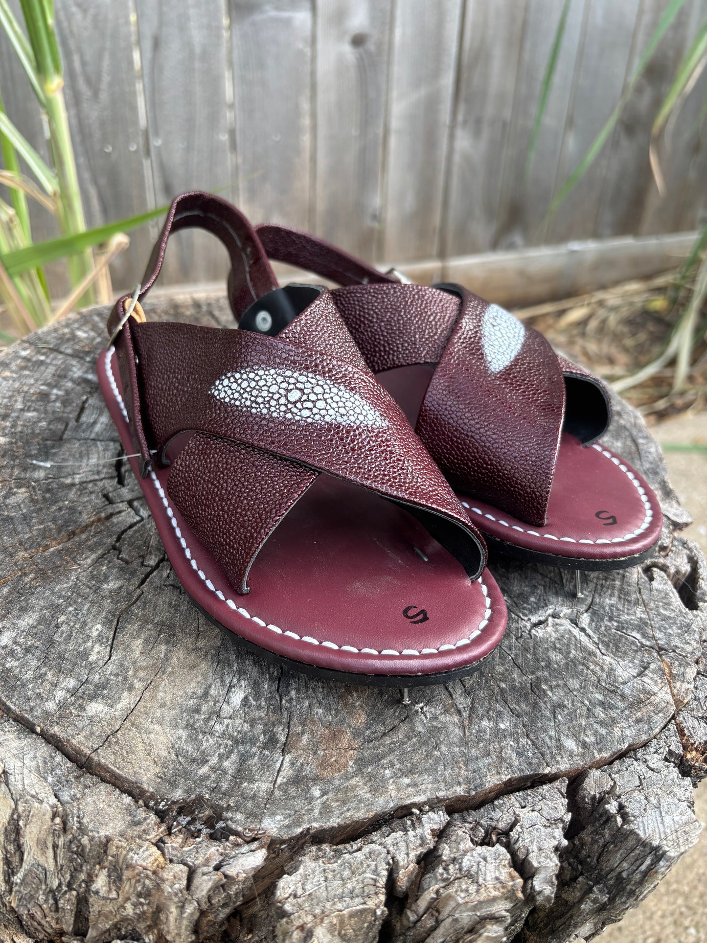 Huarache Cruzado Vino