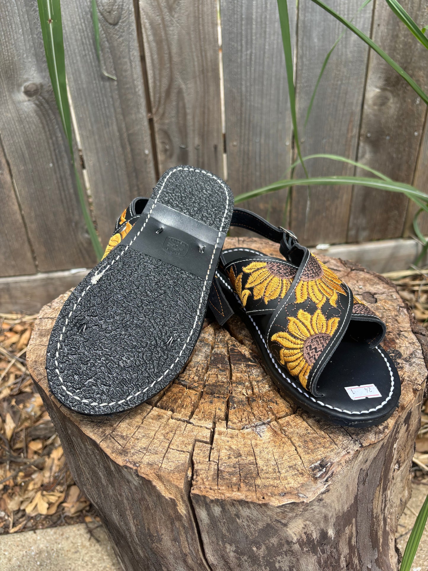 Huarache Cruzado Girasoles