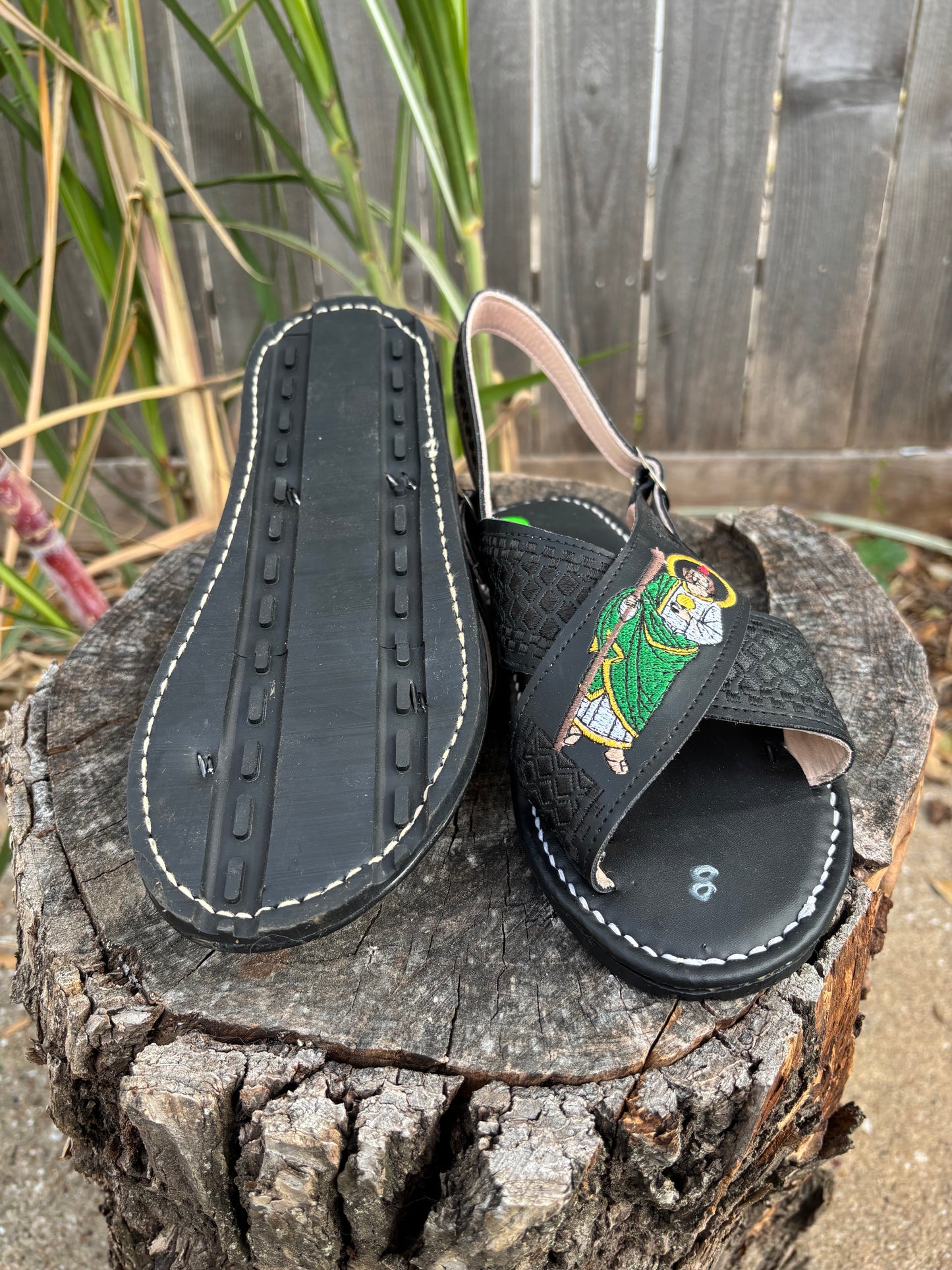 Huarache Cruzado San Judas Negro