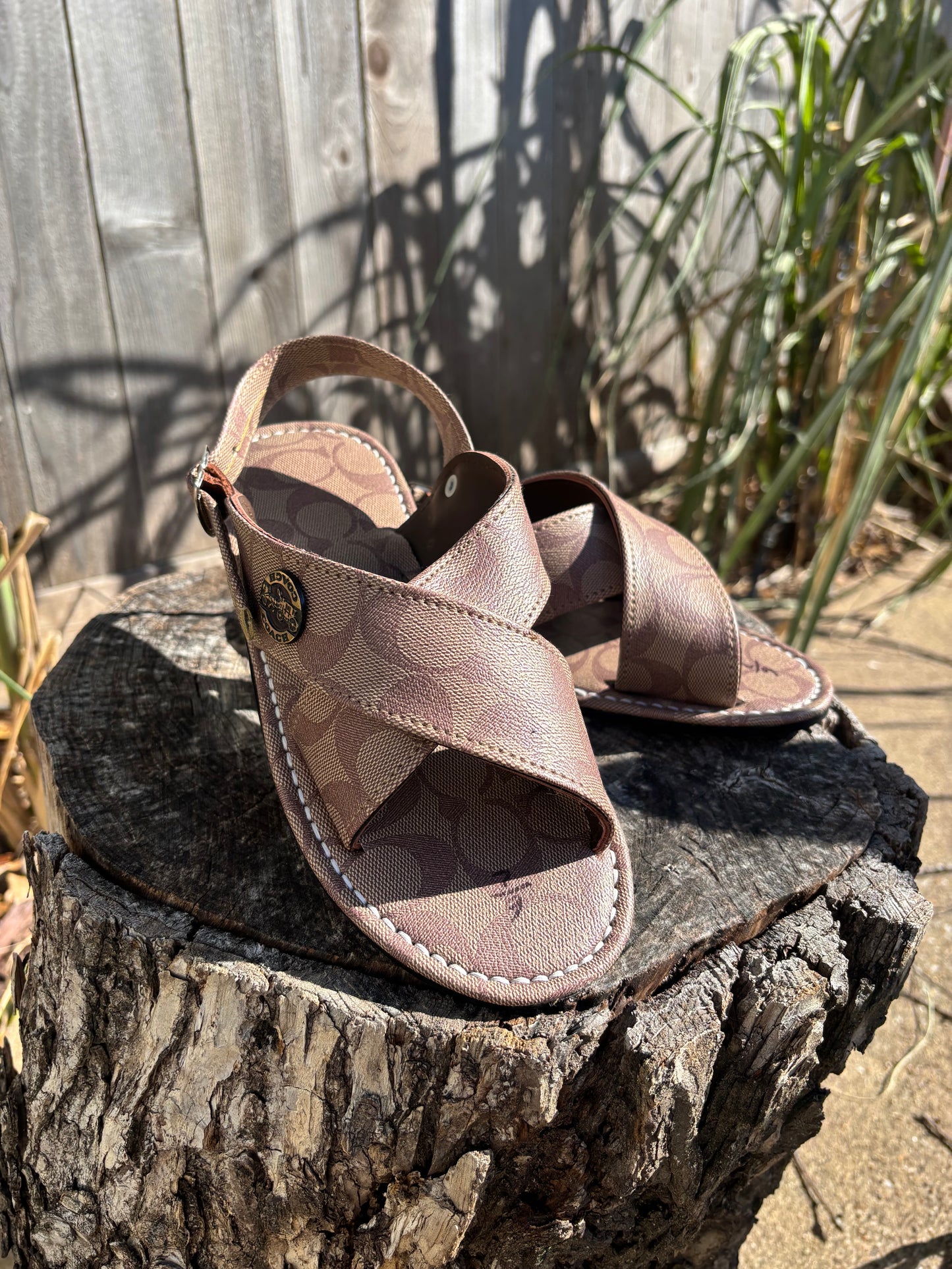 Huarache Cruzado Cafe Claro CC