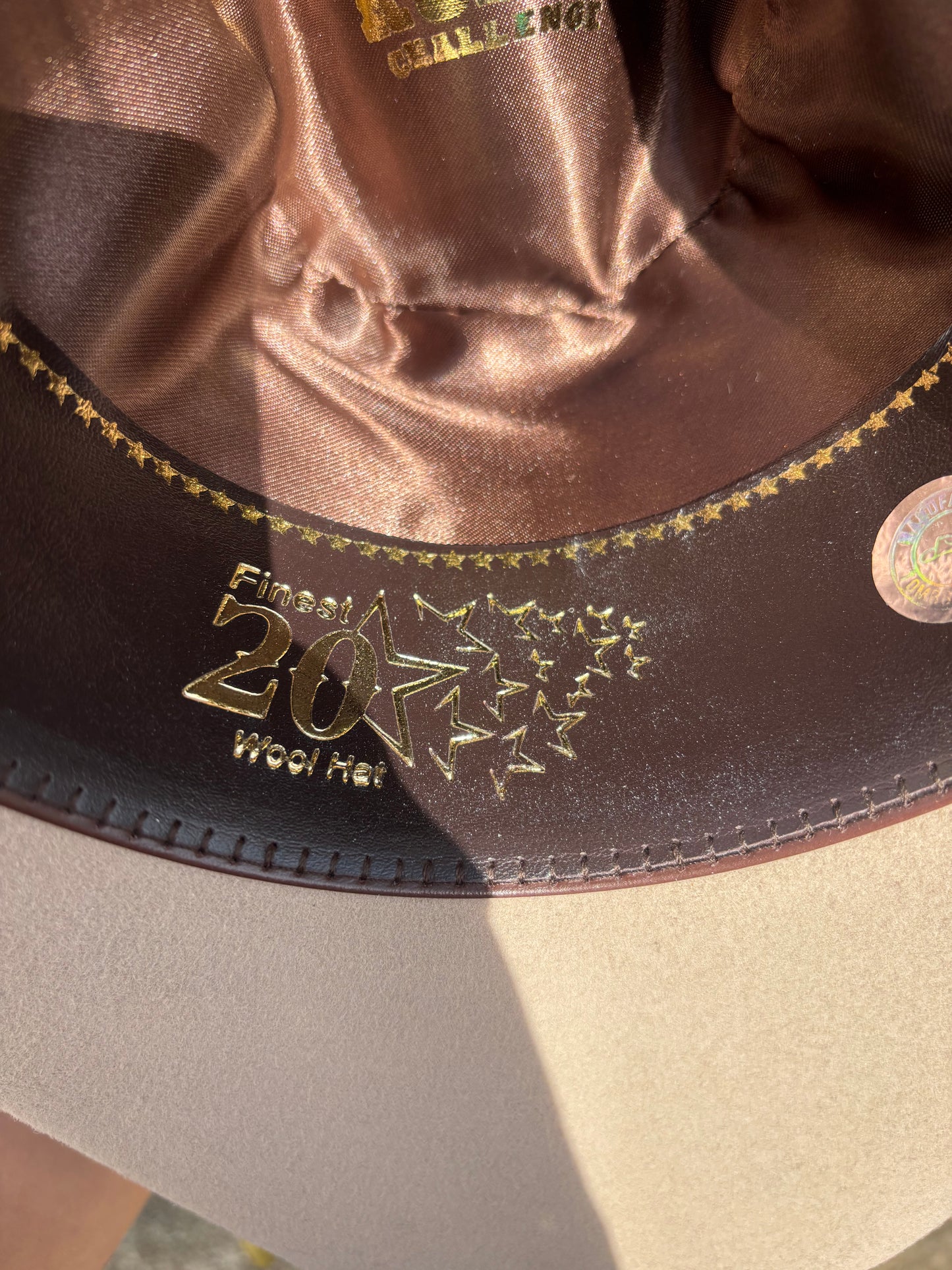 Sombrero Tombstone Este Oeste 20x Beige