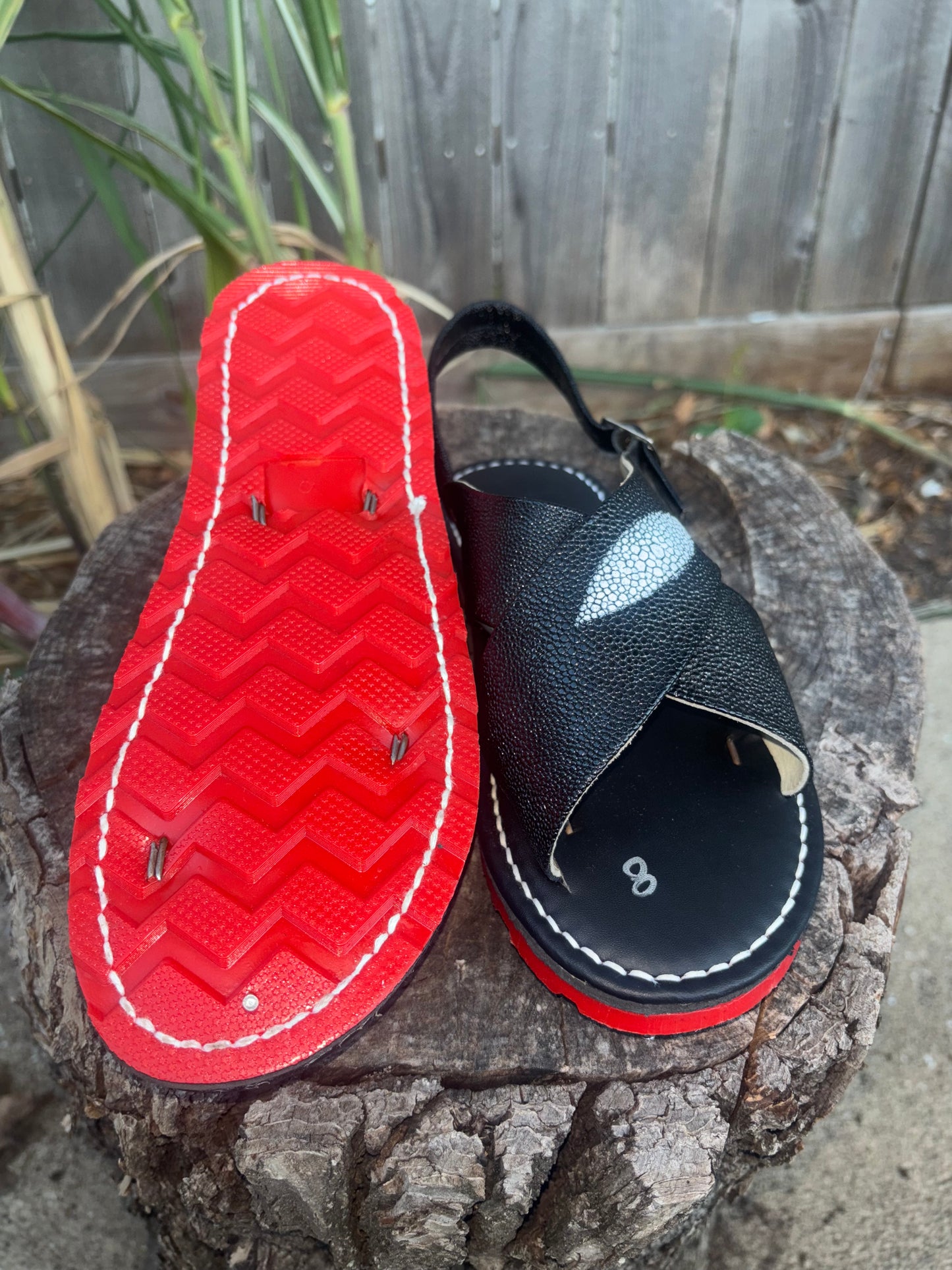 Huarache Cruzado Suela Roja