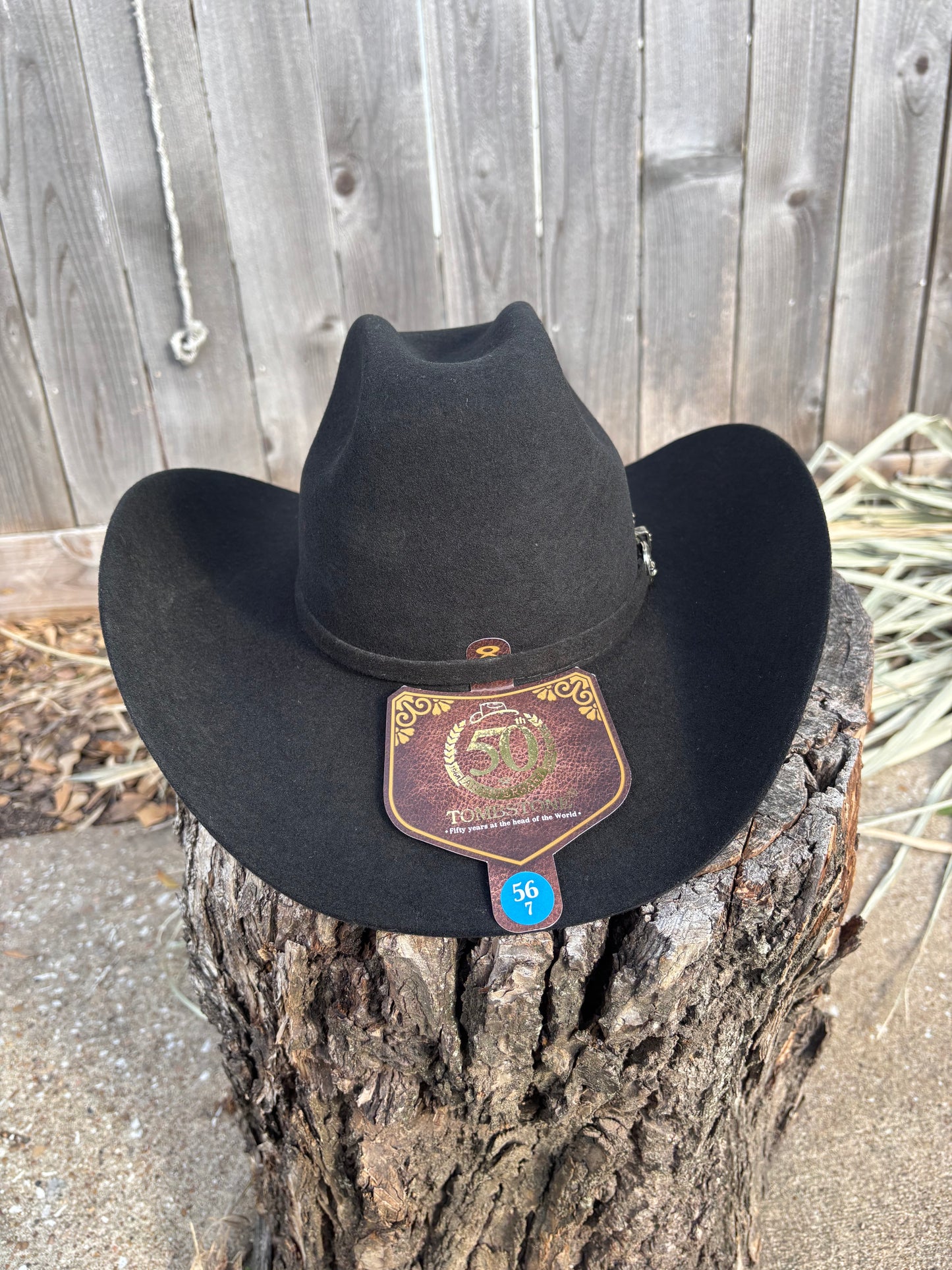 Sombrero Tombstone Horma Roper 20x Negro