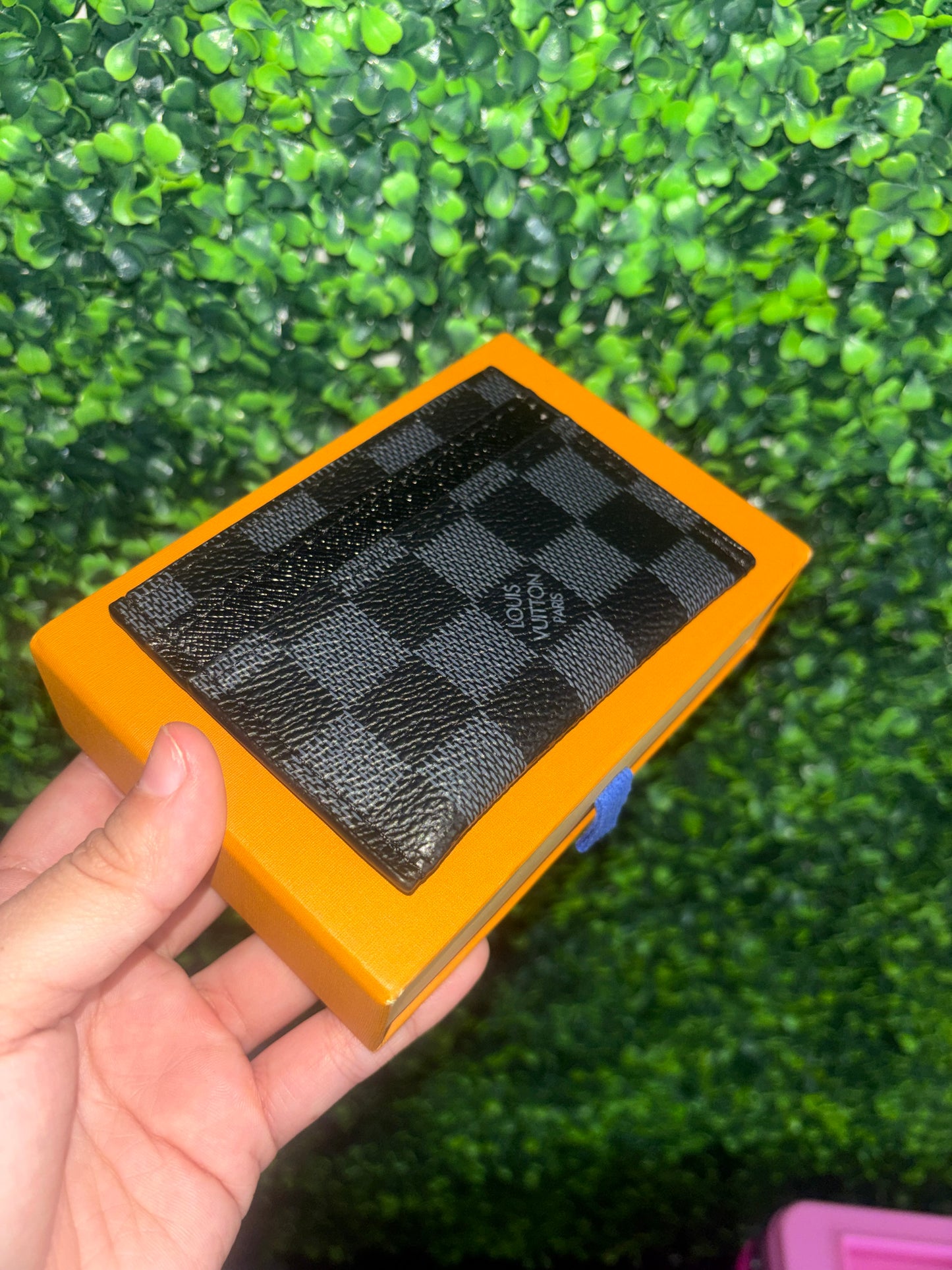 L V Cardholder Tarjetero Negro