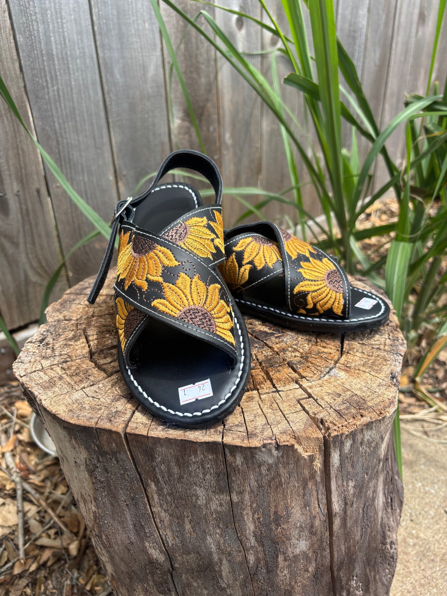 Huarache Cruzado Girasoles