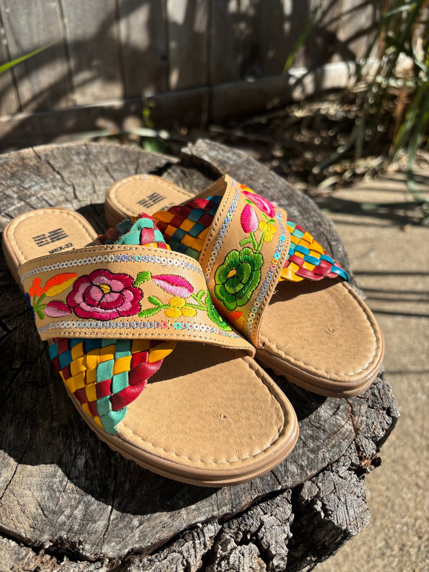 Sandalias Floral Cafe