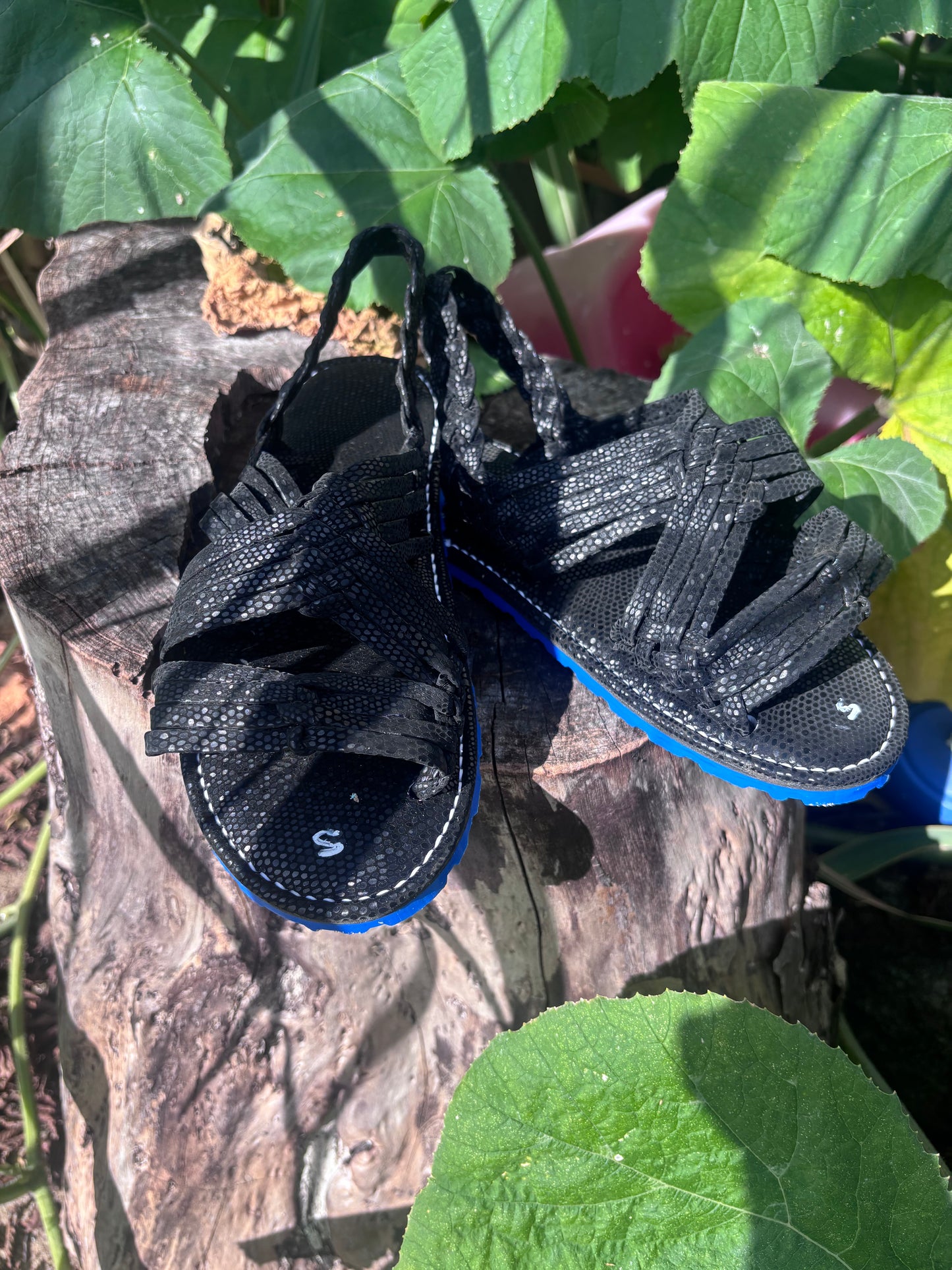 Huarache de Araña Suela Azul