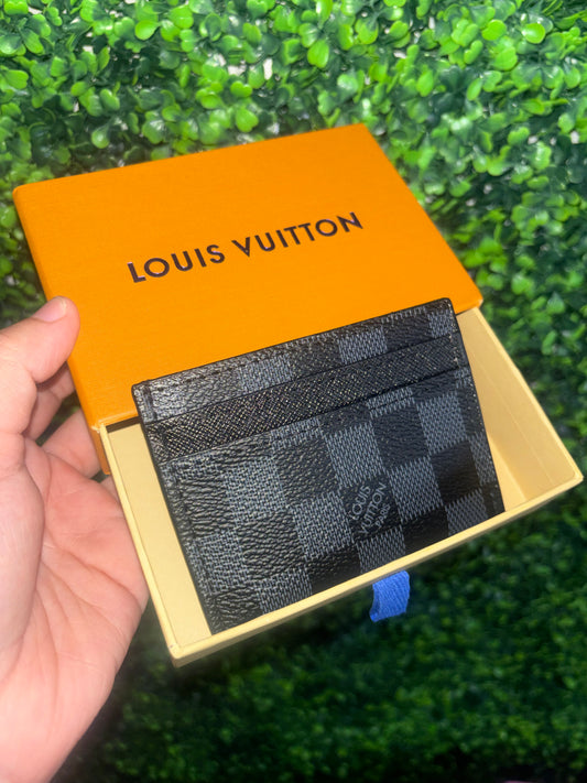 L V Cardholder Tarjetero Negro