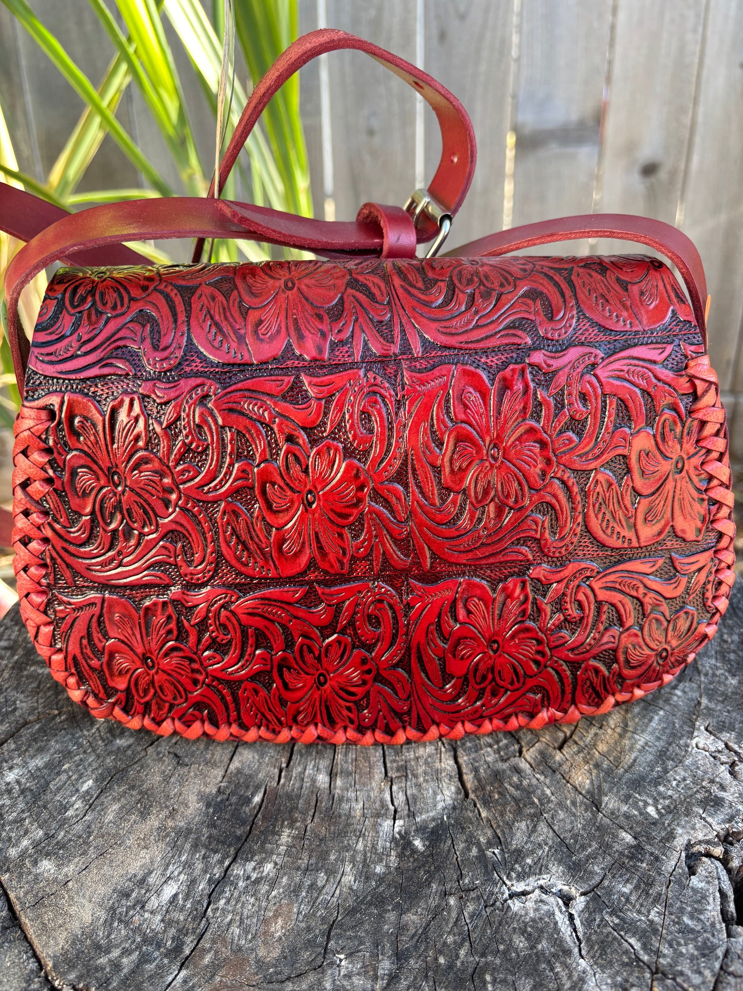 Bolsa Cincelada con Pelo de Res