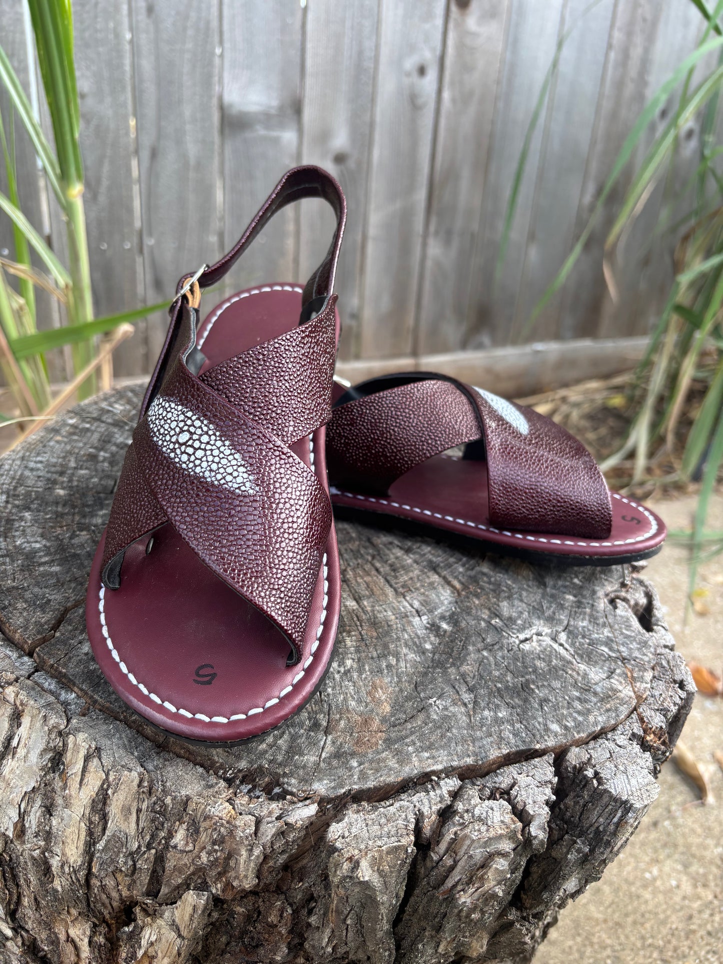 Huarache Cruzado Vino