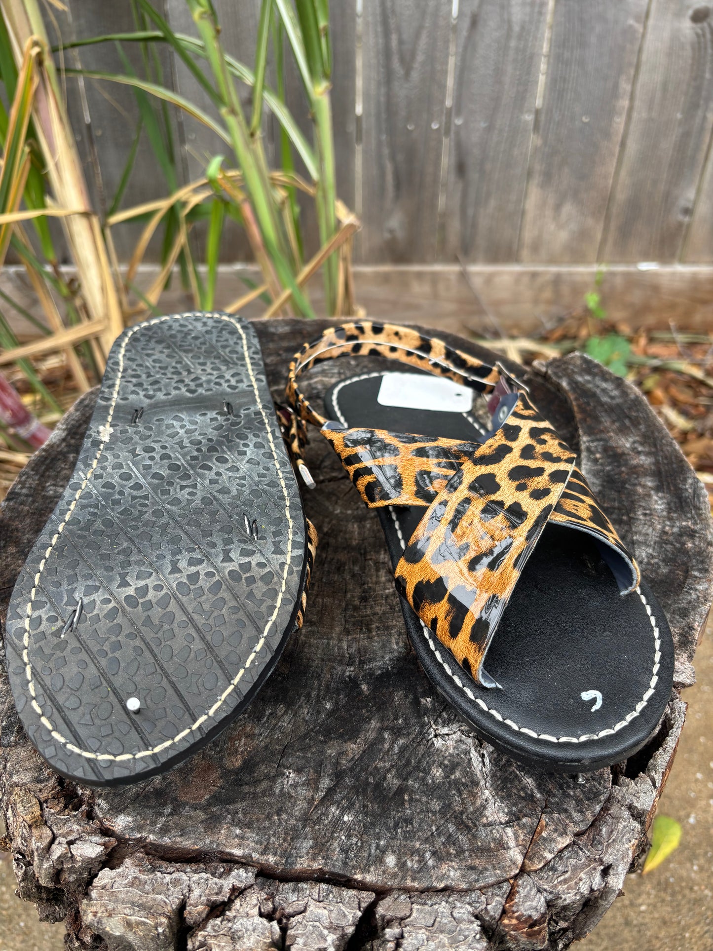 Huaraches Cruzados Leopardo