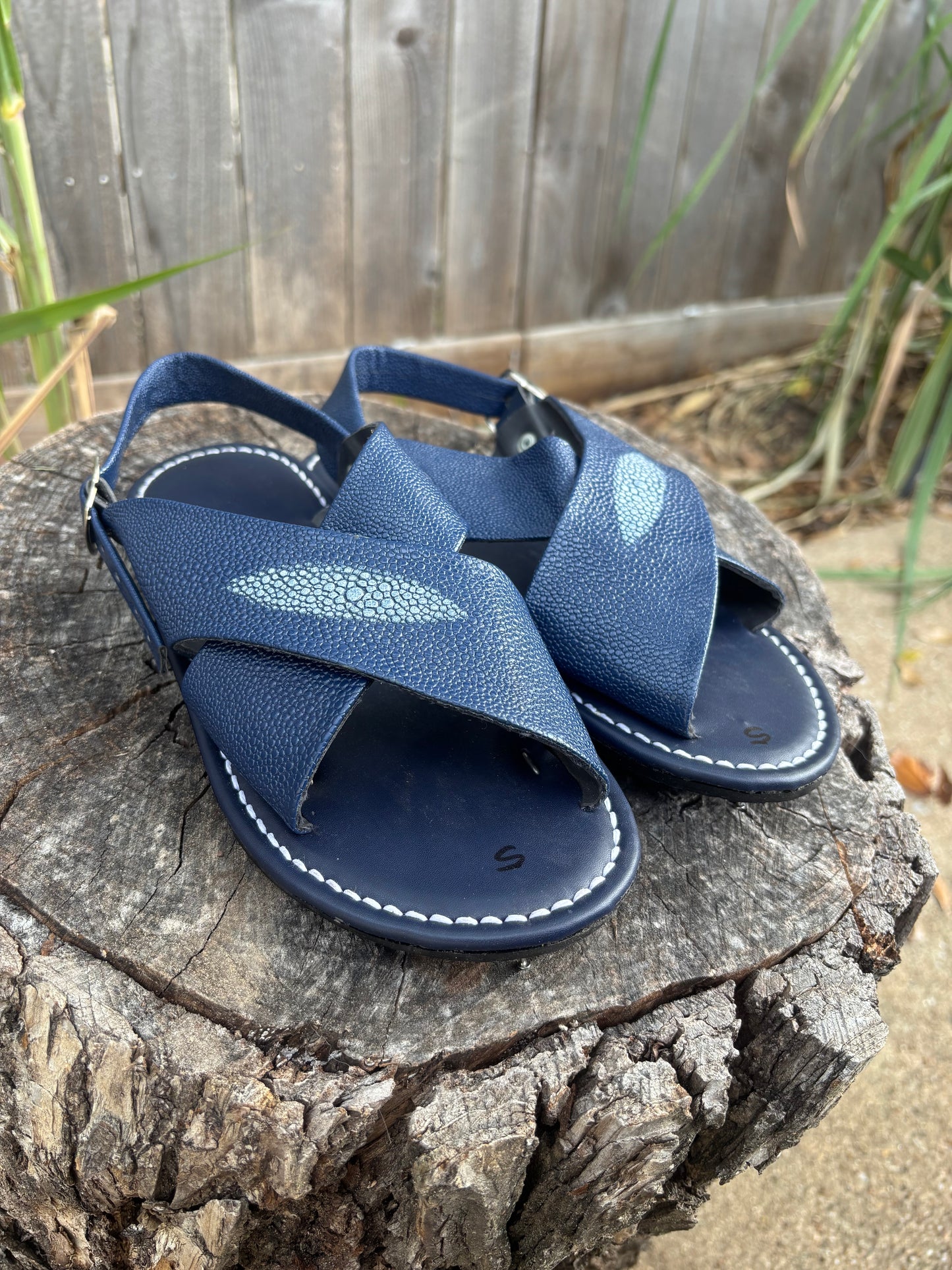 Huarache Cruzado Azul Marino