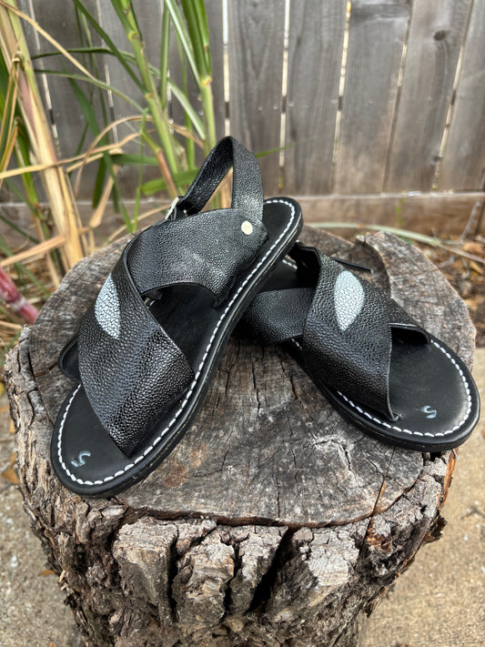 Huarache Cruzado Negro