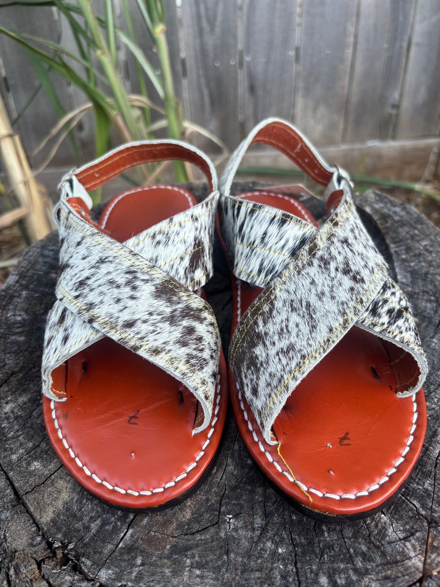 Huarache Cruzado Pelo de Res