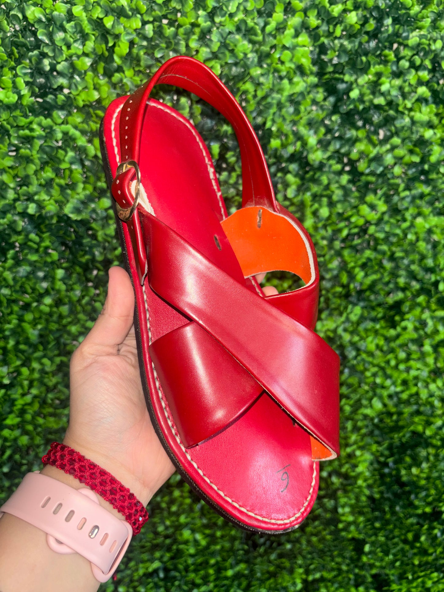 Huarache Cruzado Rojo