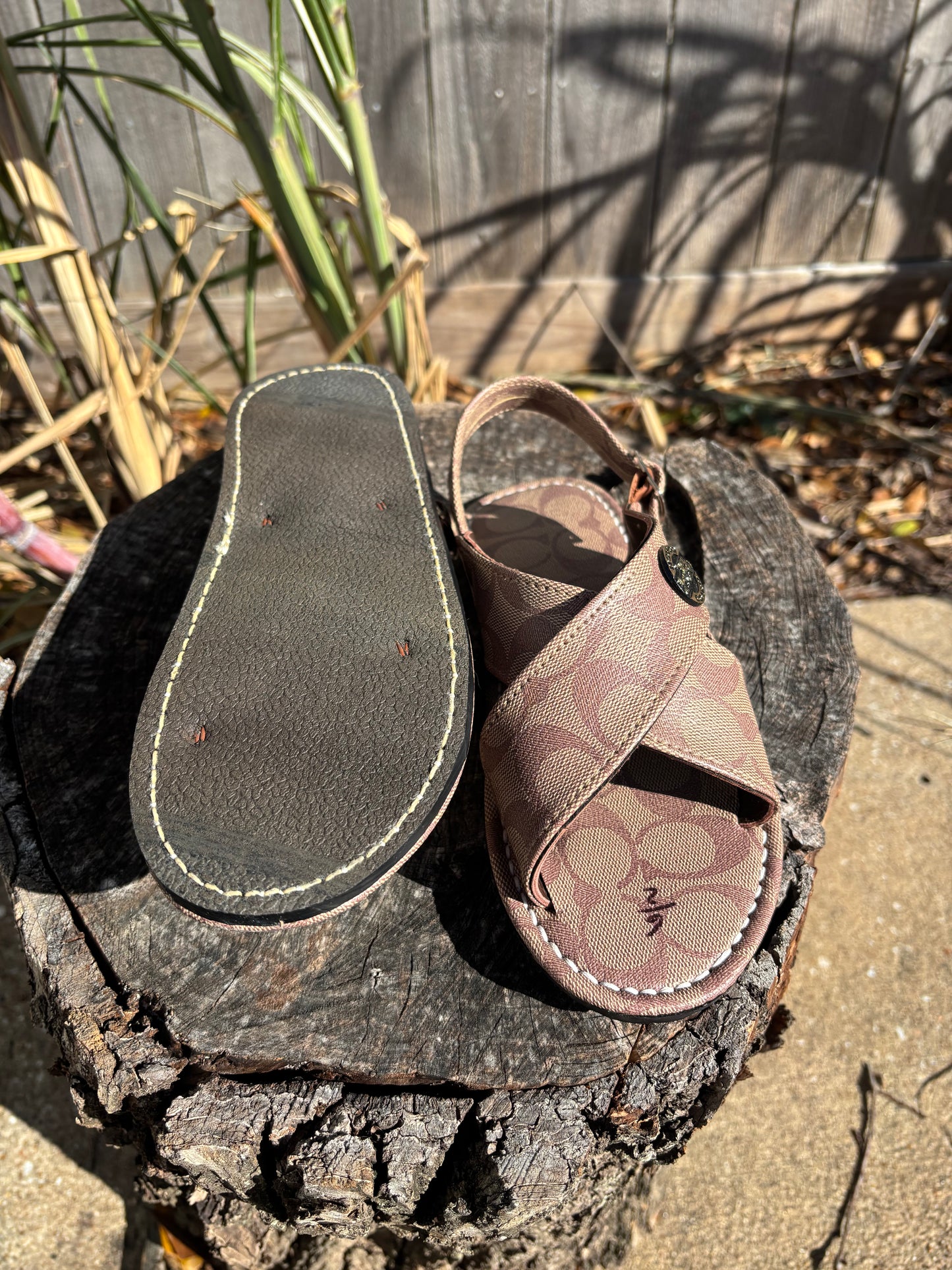 Huarache Cruzado Cafe Claro CC