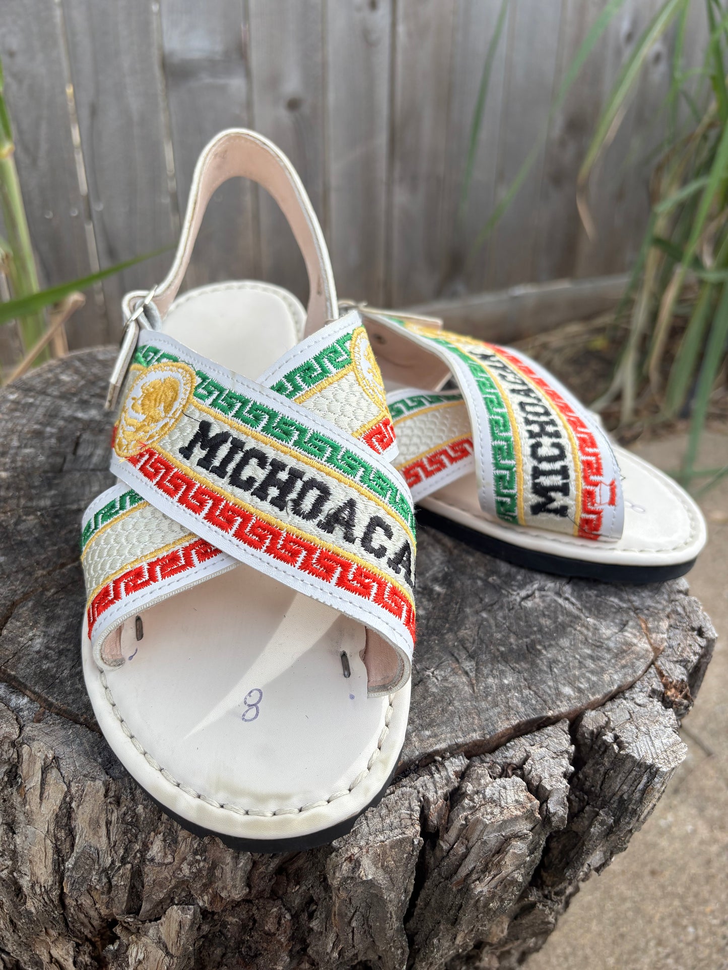 Huarache Cruzado Michoacan Blanco