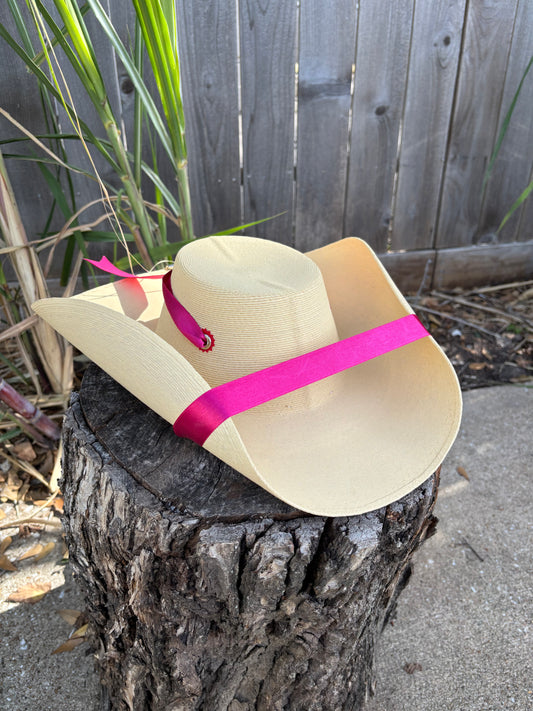 Sombrero Calentano Hecho a Maquina  Rosa