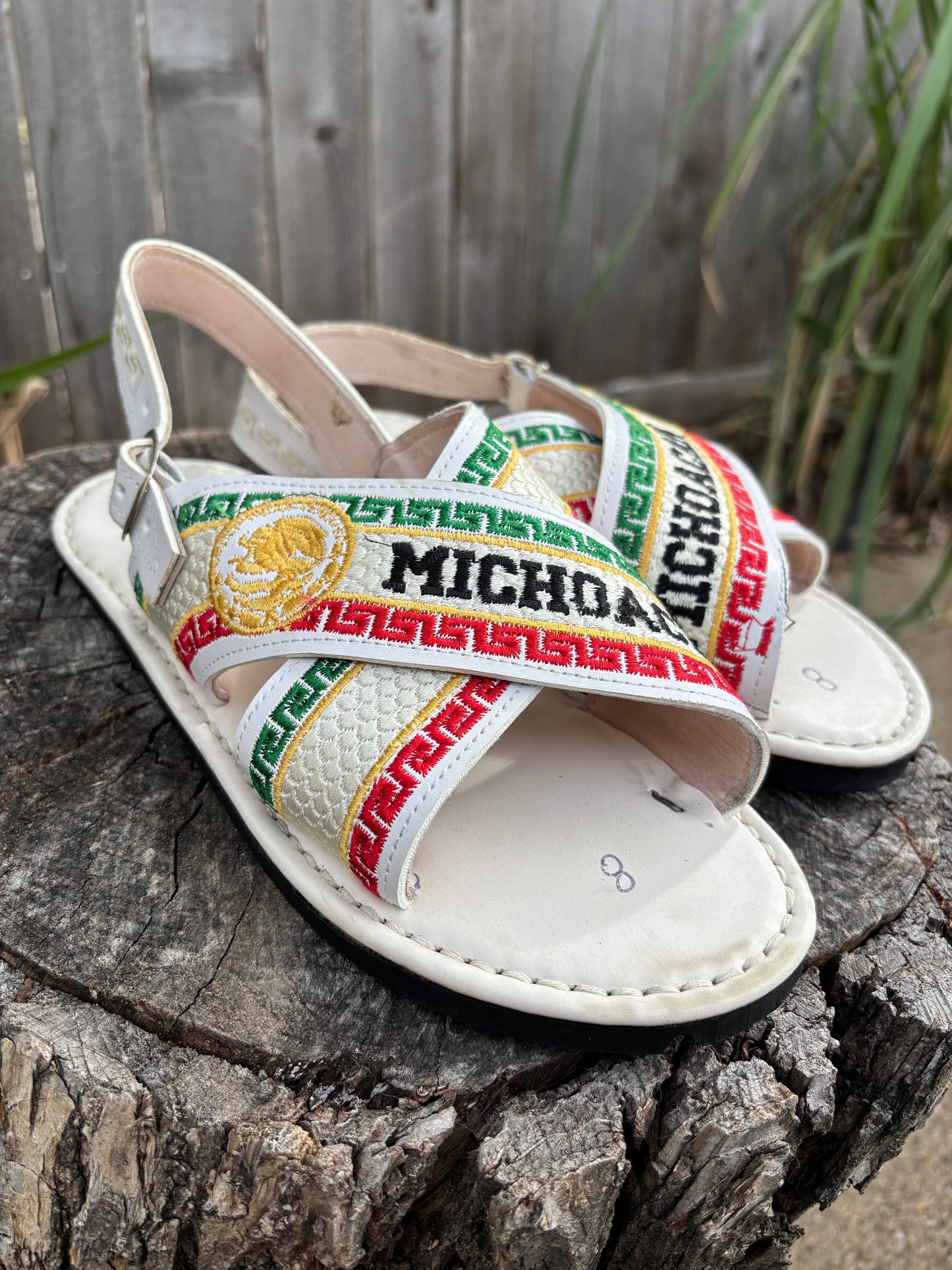 Huarache Cruzado Michoacan Blanco