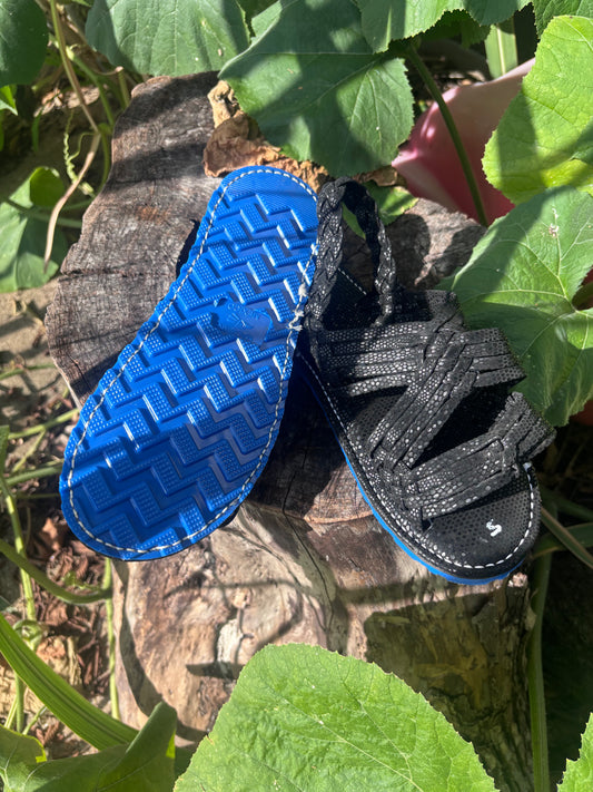 Huarache de Araña Suela Azul