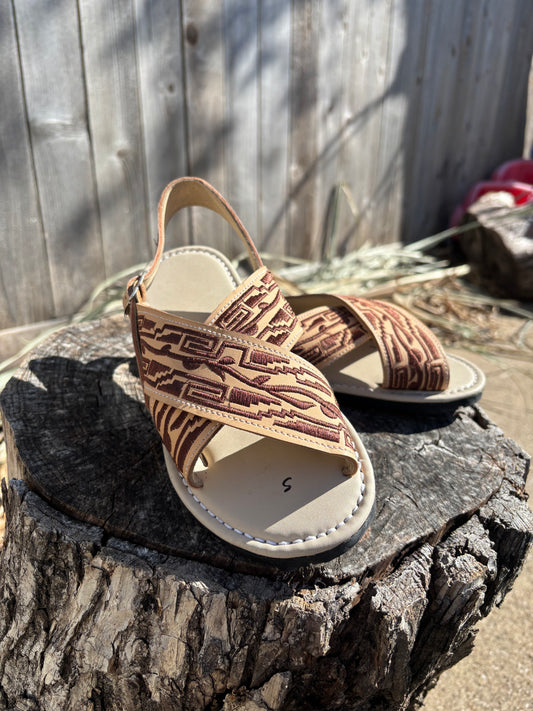 Huarache Cruzado Azteca Khaki