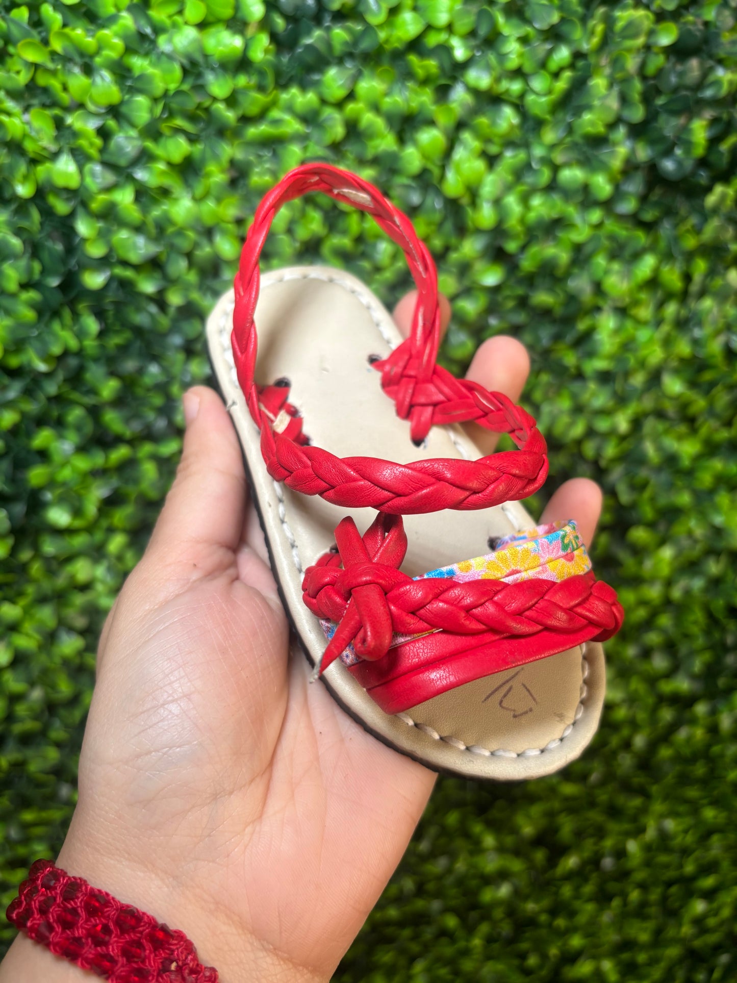 Huarache de Araña Rojo Bebe