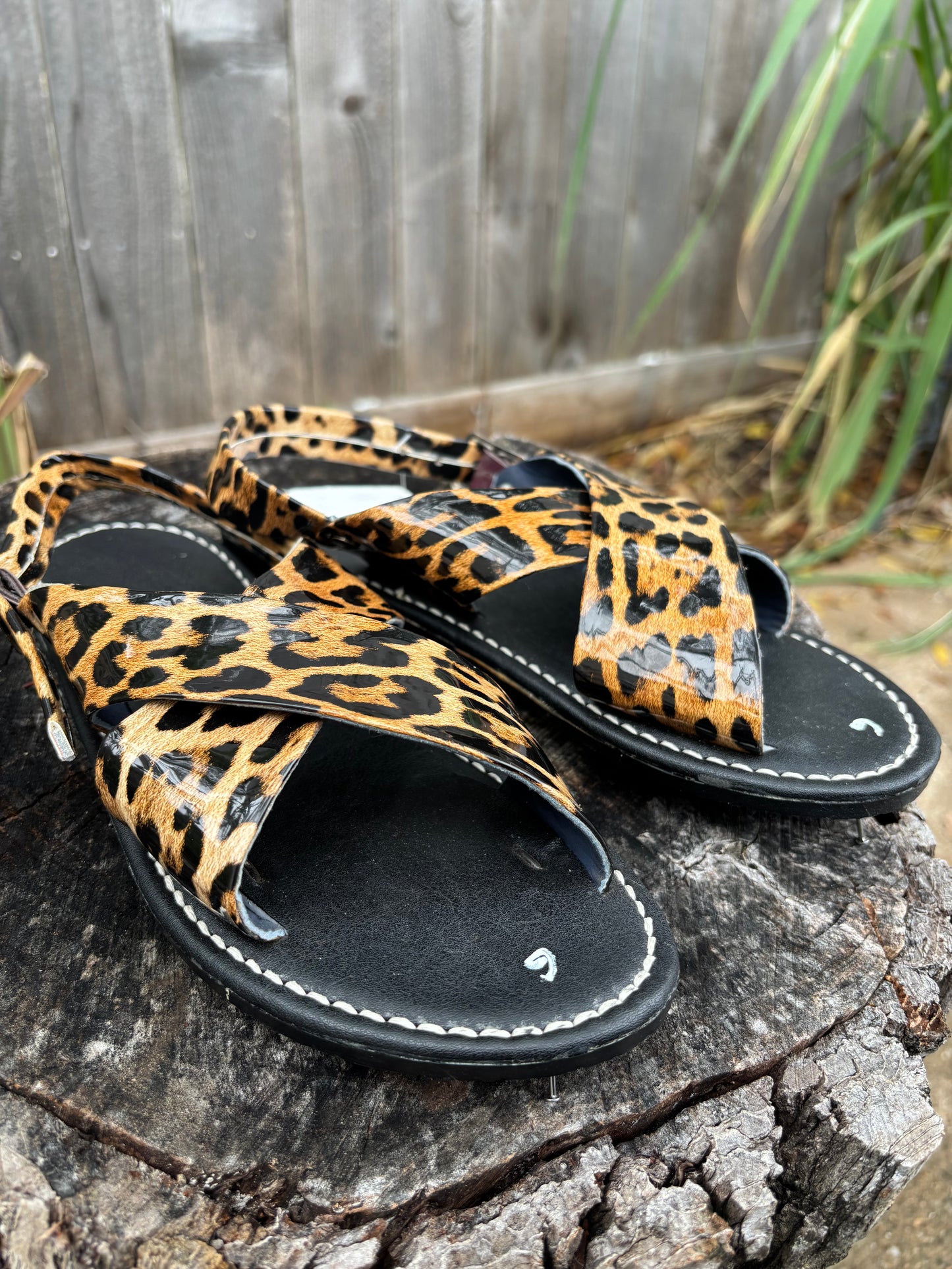 Huaraches Cruzados Leopardo