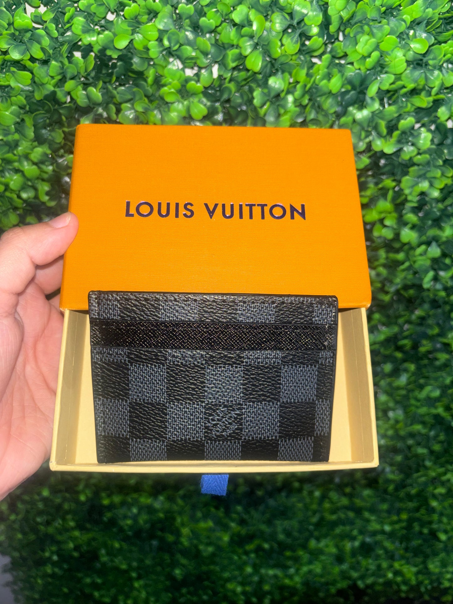 L V Cardholder Tarjetero Negro