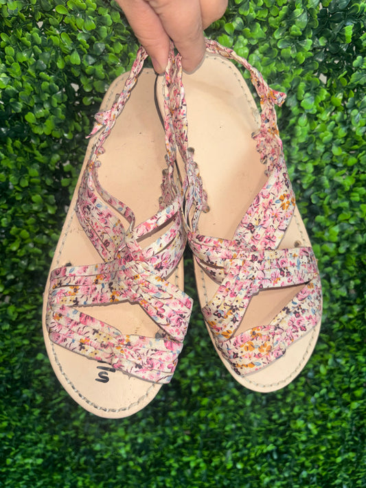 Huarache de Araña Floral Rosa