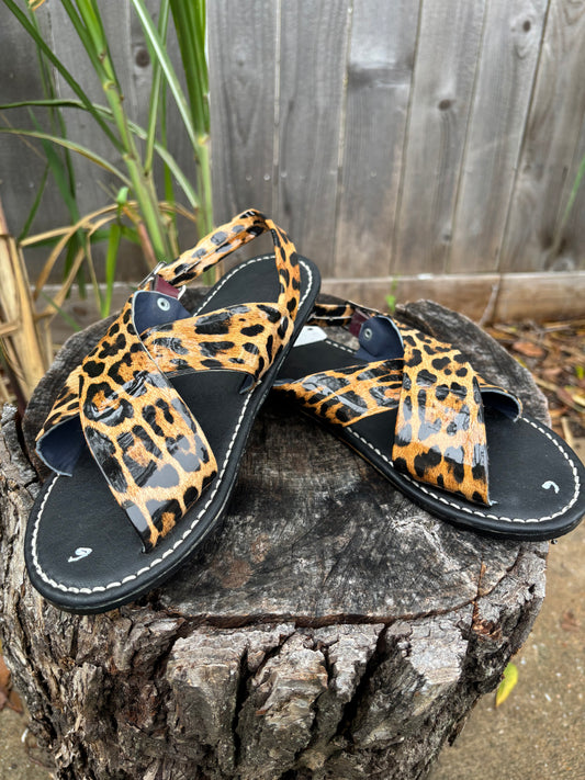 Huaraches Cruzados Leopardo