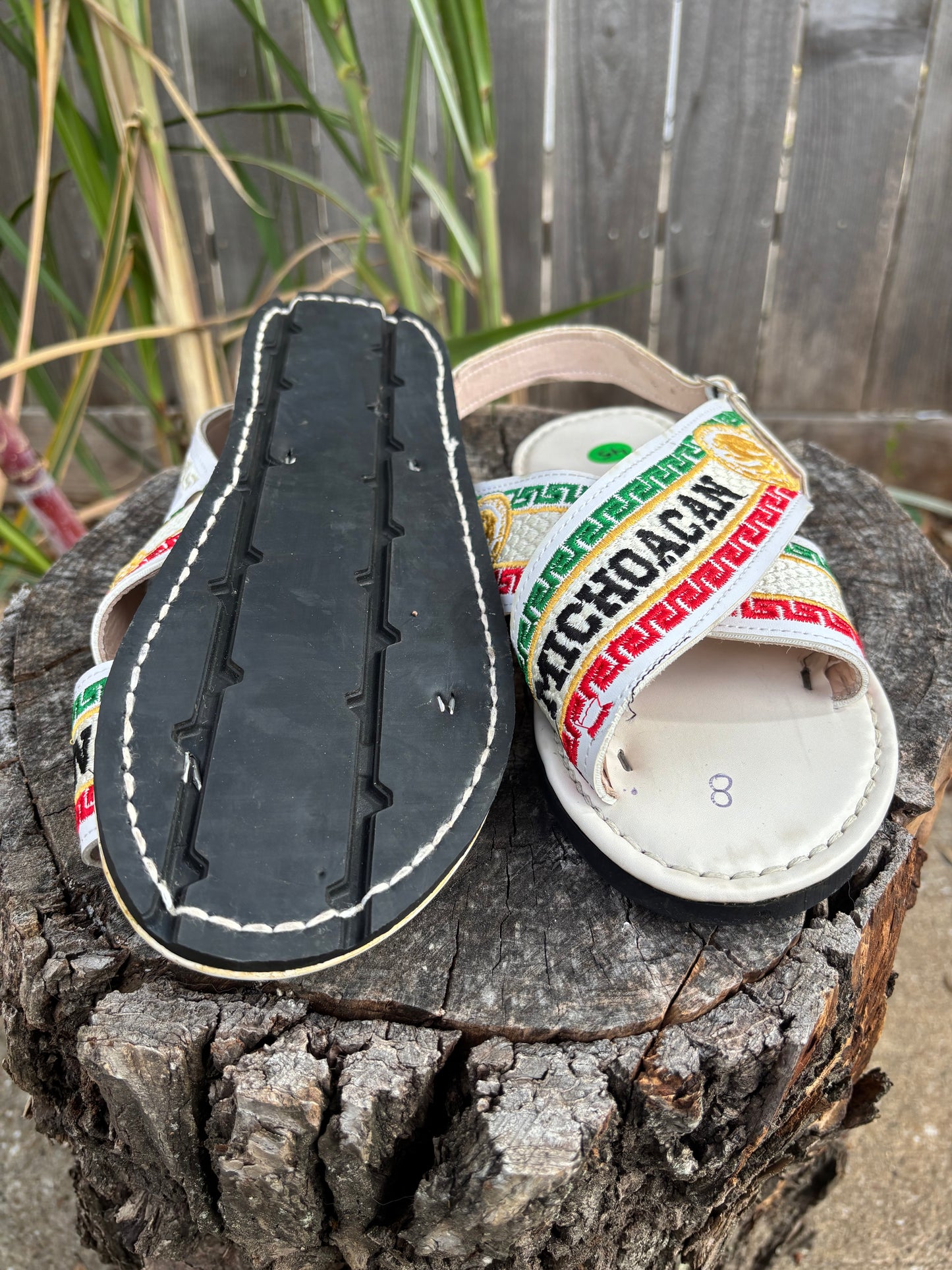 Huarache Cruzado Michoacan Blanco