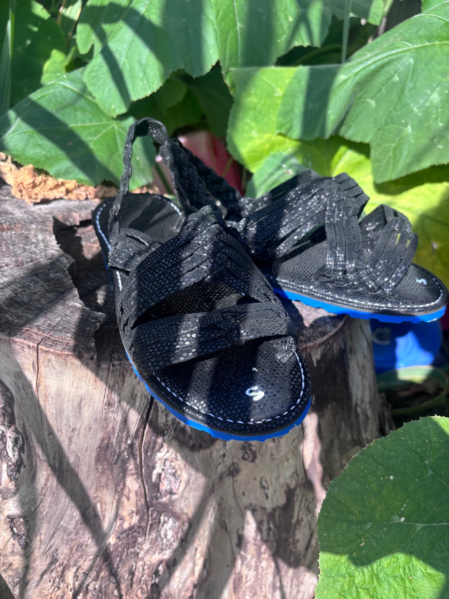 Huarache de Araña Suela Azul