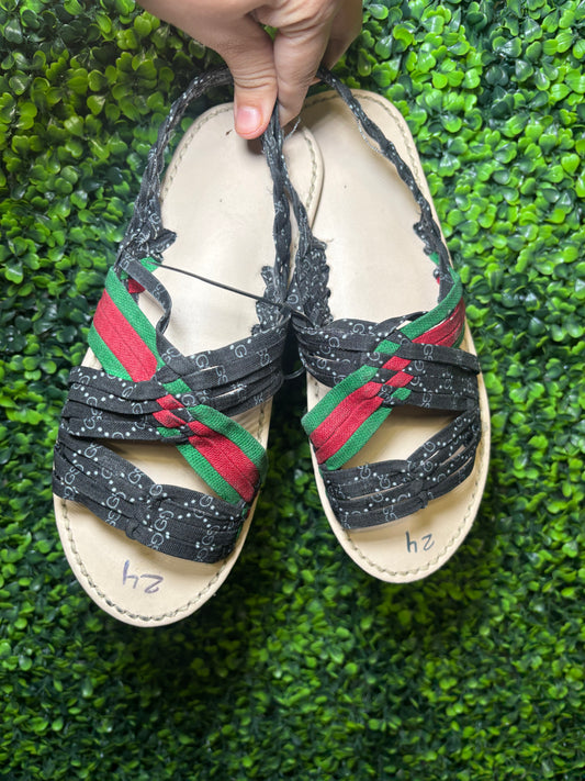 Huaraches de Araña GG Negros planta blanca