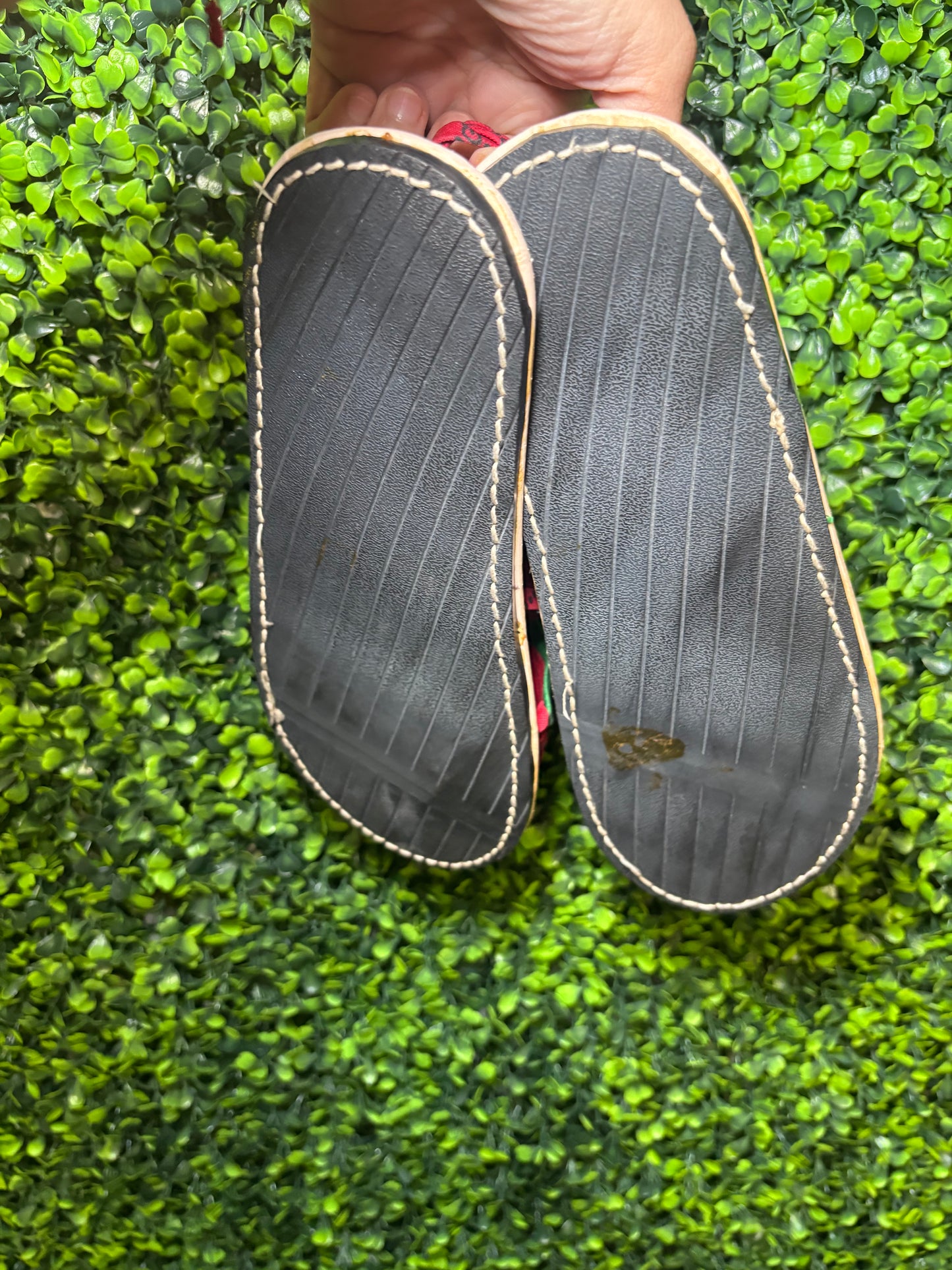 Huarache de Araña GG Rojo planta blanca