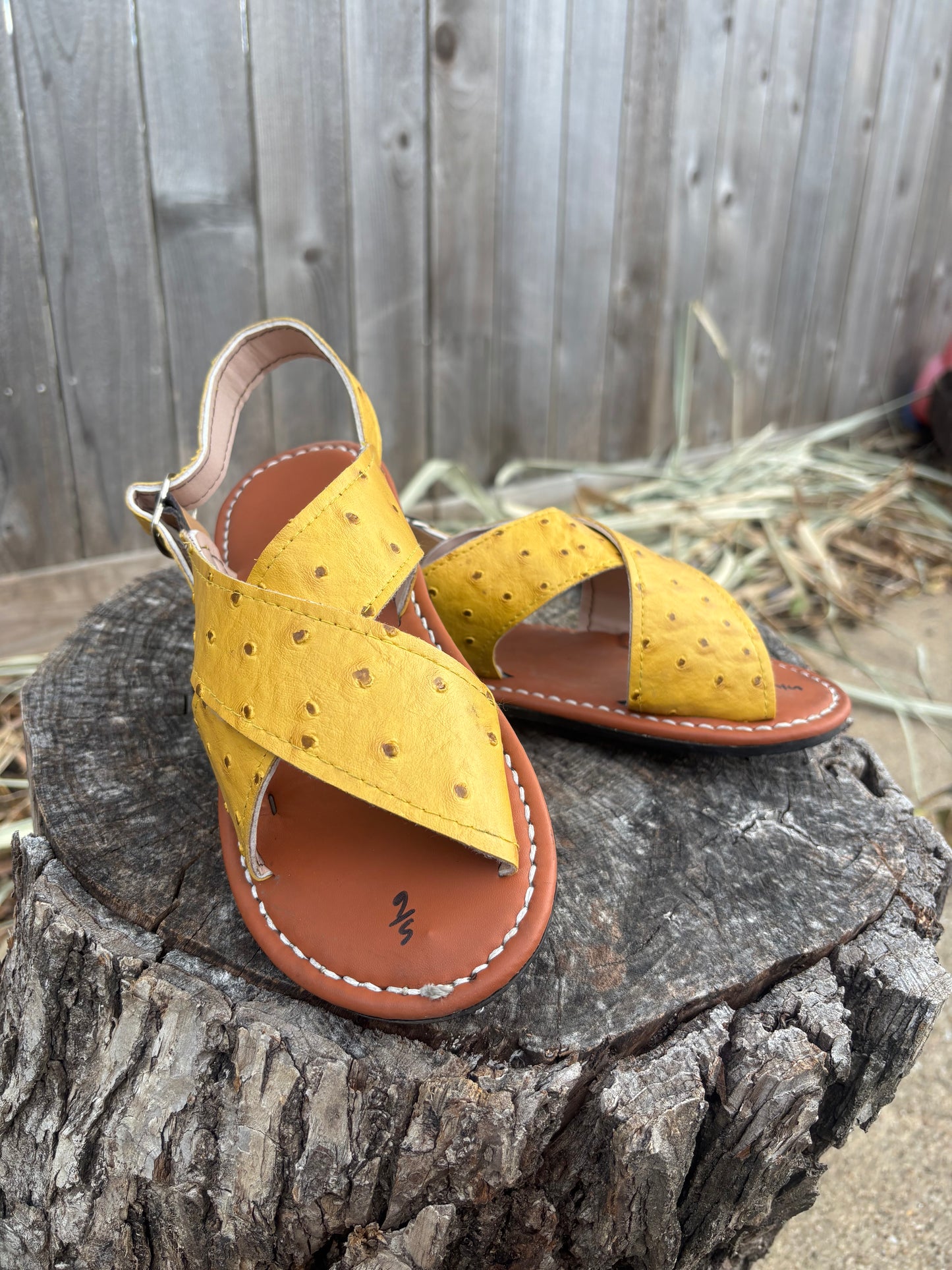 Huarache Cruzado Mostaza