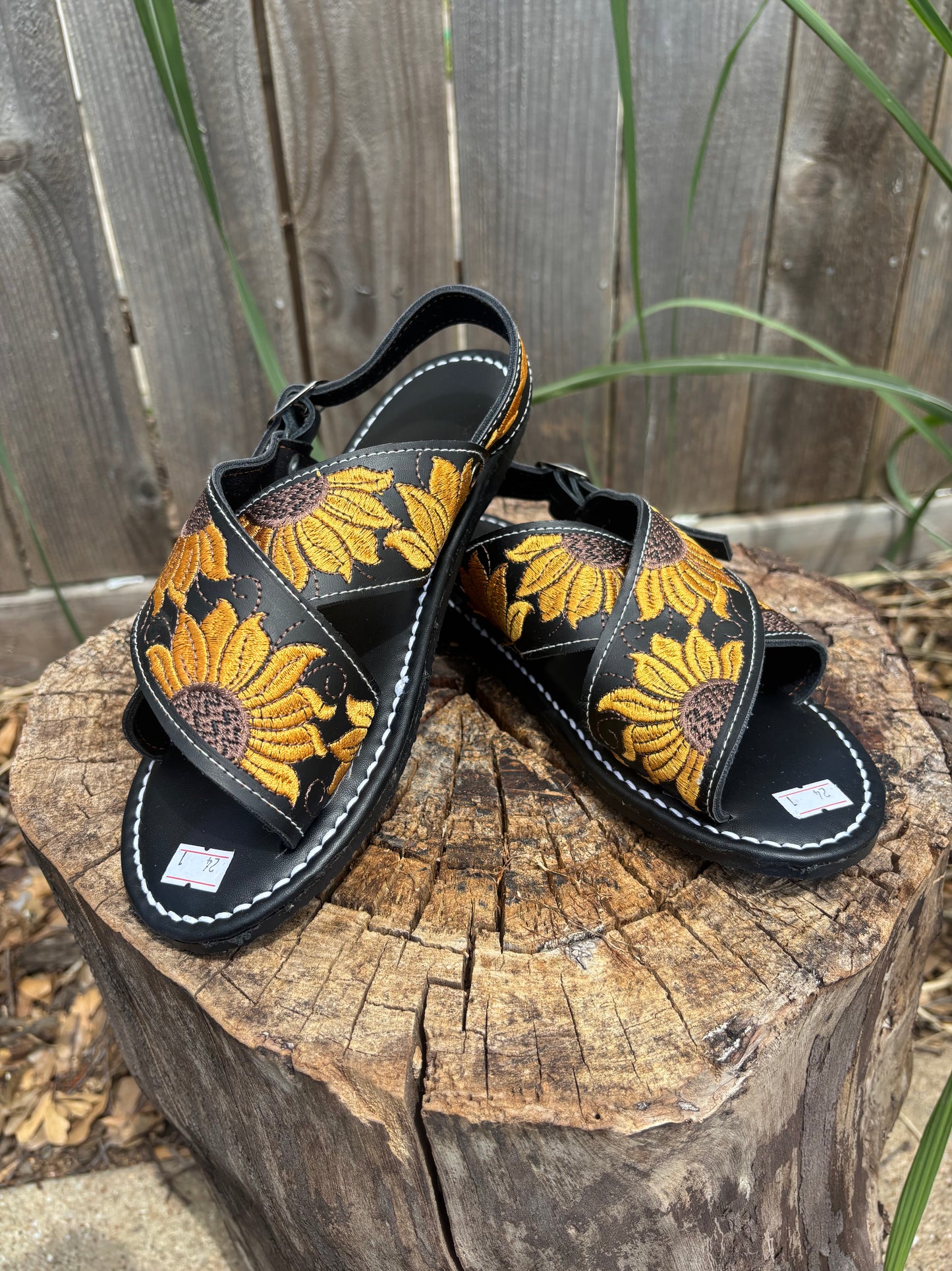 Huarache Cruzado Girasoles